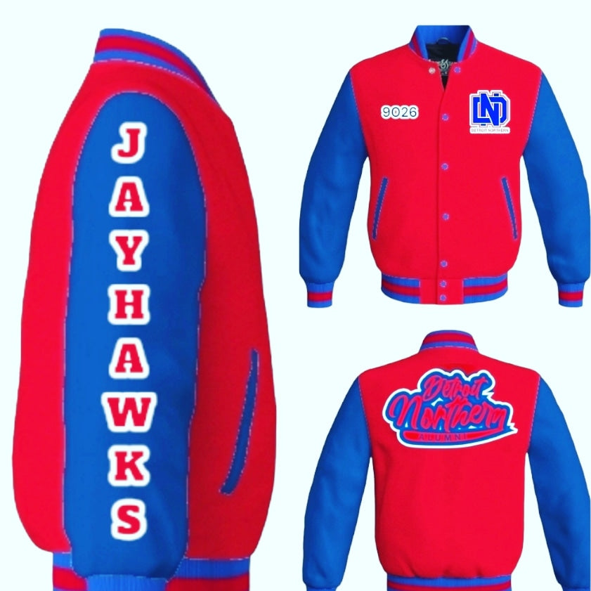 Detroit Northern JAYHAWK Varsity Jacket